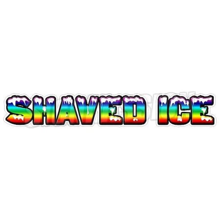 Signmission SHAVED ICE Concession Decal sign cart trailer stand sticker equipment, D-DC-24-Shaved Ice D-DC-24-Shaved Ice